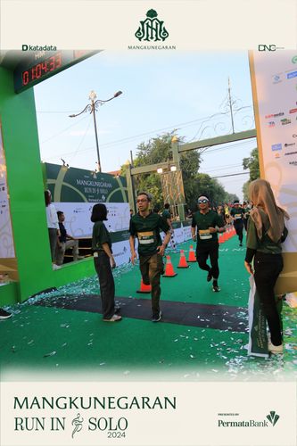 Race photo from Mangkunegaran Run 2024