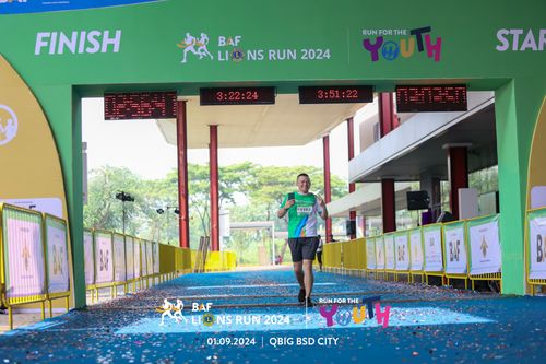 Race photo from BAF LIONS RUN 2024