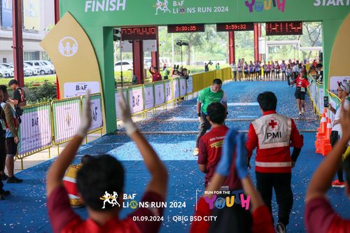 Race photo from BAF LIONS RUN 2024