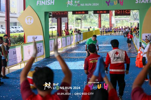 Race photo from BAF LIONS RUN 2024