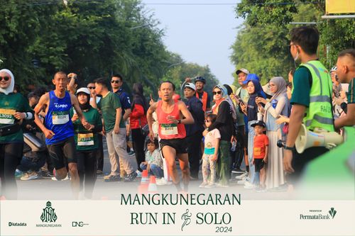 Race photo from Mangkunegaran Run 2024