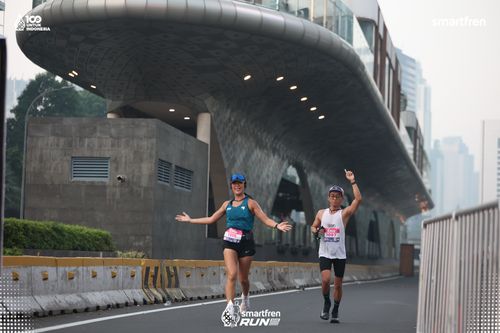 Race photo from Smartfren Run 2025 