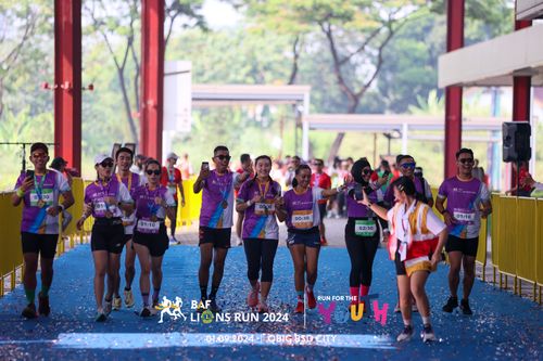Race photo from BAF LIONS RUN 2024