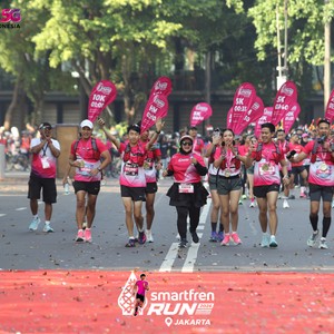 Race photo from SMARTFREN RUN 2026