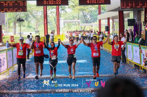 Race photo from BAF LIONS RUN 2024