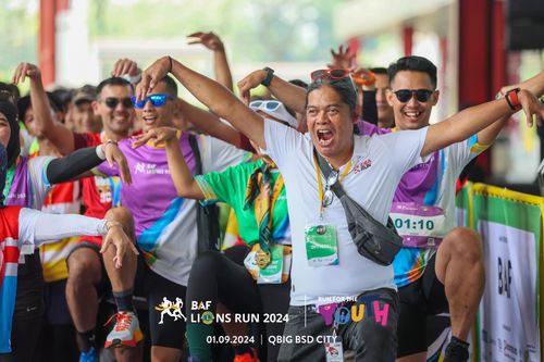 Race photo from BAF LIONS RUN 2024