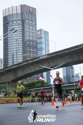 Race photo from Smartfren Run 2024