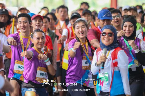 Race photo from BAF LIONS RUN 2024
