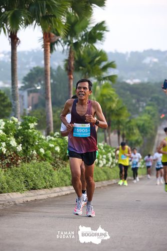 Race photo from Taman Budaya x BOGORUN 2025