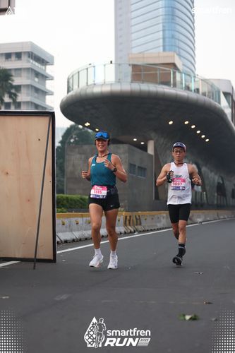 Race photo from Smartfren Run 2025 