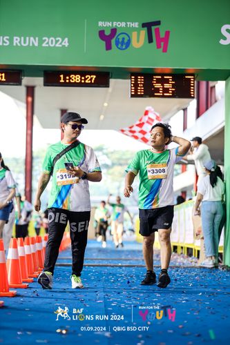 Race photo from BAF LIONS RUN 2024