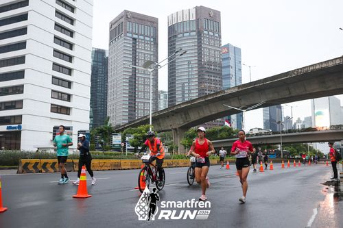 Race photo from Smartfren Run 2024