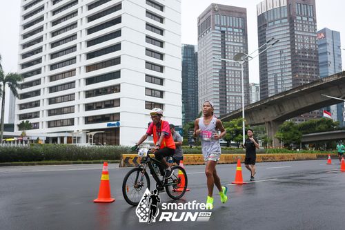 Race photo from Smartfren Run 2024