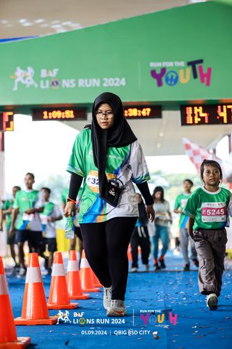 Race photo from BAF LIONS RUN 2024