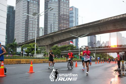 Race photo from Smartfren Run 2024