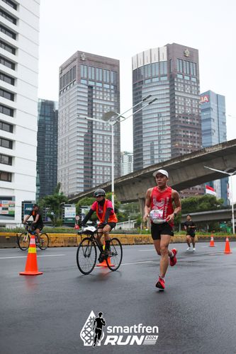 Race photo from Smartfren Run 2024