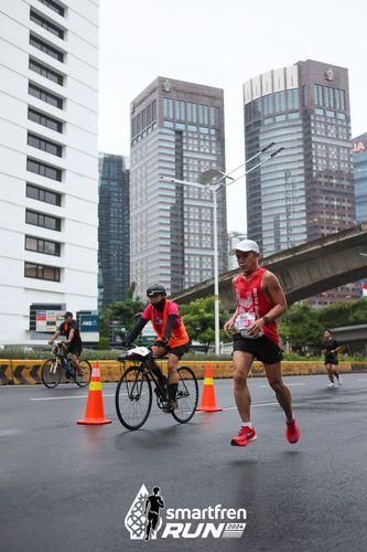 Race photo from Smartfren Run 2024