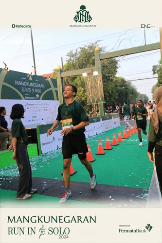 Race photo from Mangkunegaran Run 2024