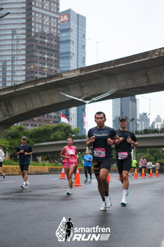 Race photo from Smartfren Run 2024
