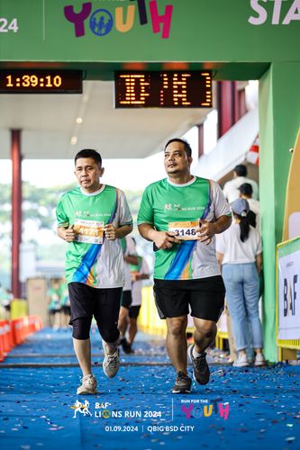 Race photo from BAF LIONS RUN 2024