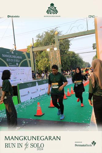 Race photo from Mangkunegaran Run 2024