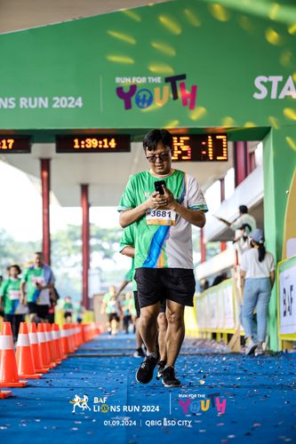 Race photo from BAF LIONS RUN 2024