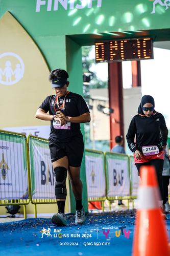 Race photo from BAF LIONS RUN 2024