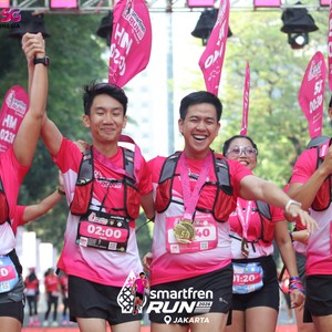 Race photo from SMARTFREN RUN 2026
