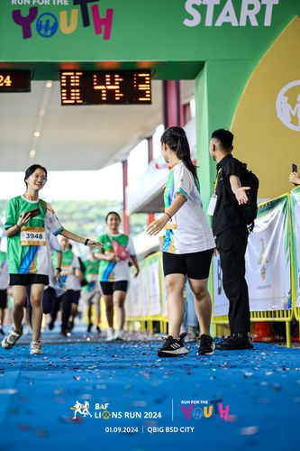 Race photo from BAF LIONS RUN 2024
