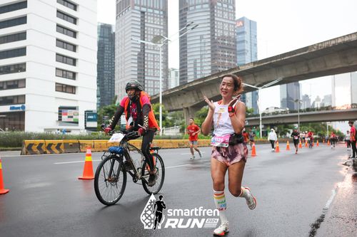 Race photo from Smartfren Run 2024