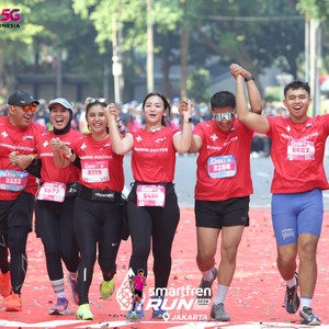 Race photo from SMARTFREN RUN 2026