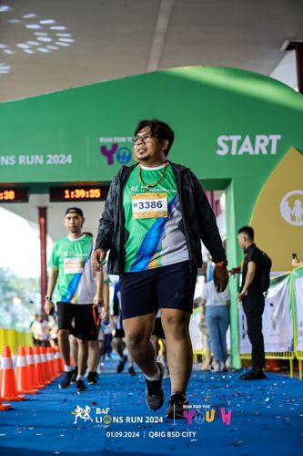 Race photo from BAF LIONS RUN 2024