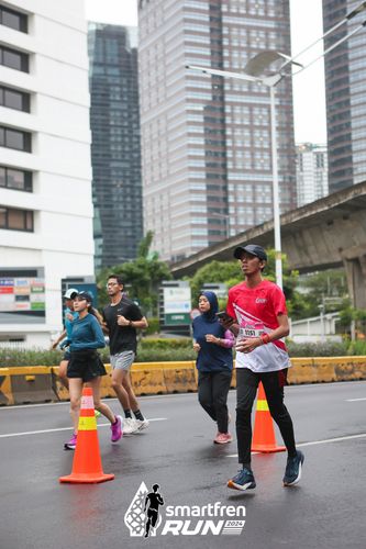 Race photo from Smartfren Run 2024