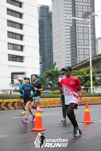Race photo from Smartfren Run 2024
