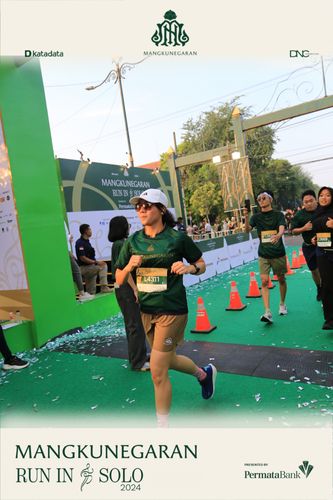 Race photo from Mangkunegaran Run 2024