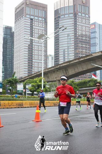 Race photo from Smartfren Run 2024