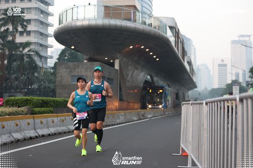 Race photo from Smartfren Run 2025 
