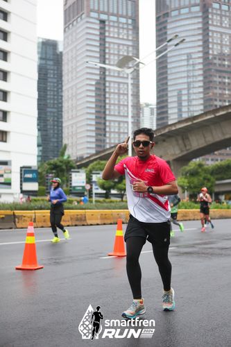 Race photo from Smartfren Run 2024