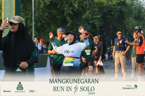 Race photo from Mangkunegaran Run 2024
