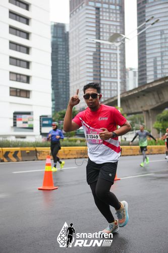 Race photo from Smartfren Run 2024