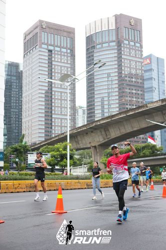 Race photo from Smartfren Run 2024