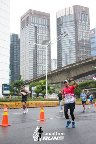 Race photo from Smartfren Run 2024