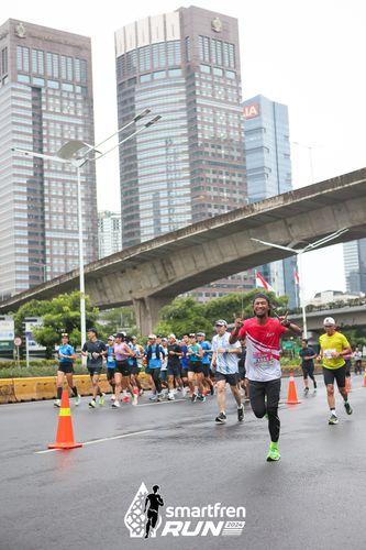 Race photo from Smartfren Run 2024