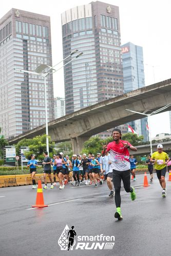 Race photo from Smartfren Run 2024