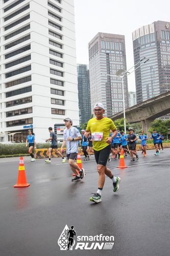 Race photo from Smartfren Run 2024