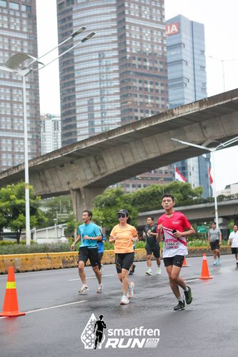 Race photo from Smartfren Run 2024