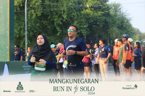 Race photo from Mangkunegaran Run 2024