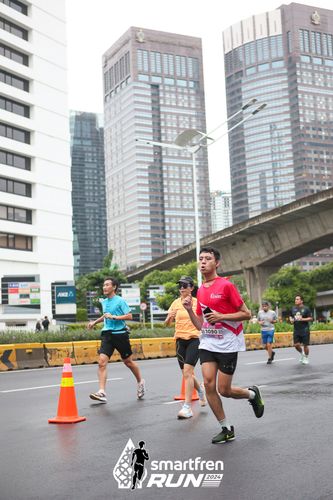 Race photo from Smartfren Run 2024
