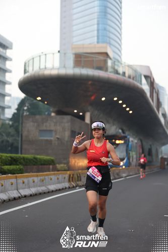 Race photo from Smartfren Run 2025 