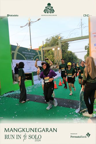 Race photo from Mangkunegaran Run 2024